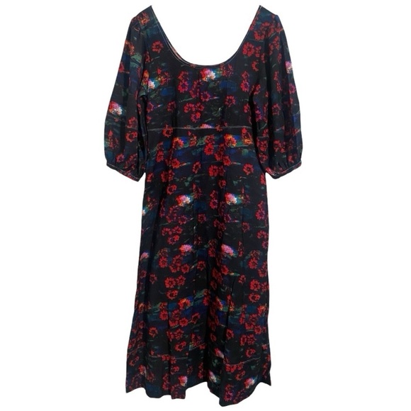 RACHEL COMEY x TARGET Kodak Red Floral Print Volume 3/4 Sleeve I Size: 6 - Picture 3 of 13